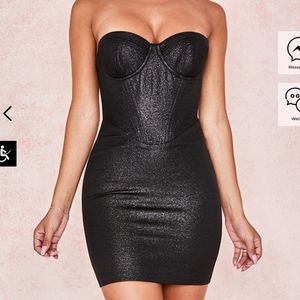 Eevi Black Sparke Corset Dress